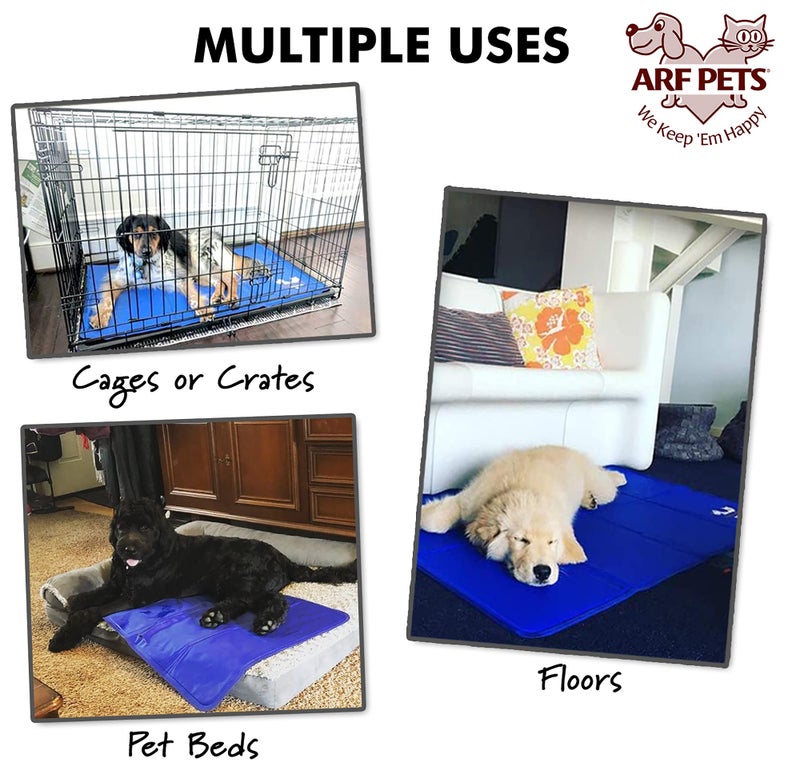 Arf Pets Dog Cooling Mat 27â€ x 43â€ Pad for Kennels, Crates and Beds, Non-Toxic, Durable Solid Self Cooling Gel Material. No Refrigeration or Electricity Needed - Image 3